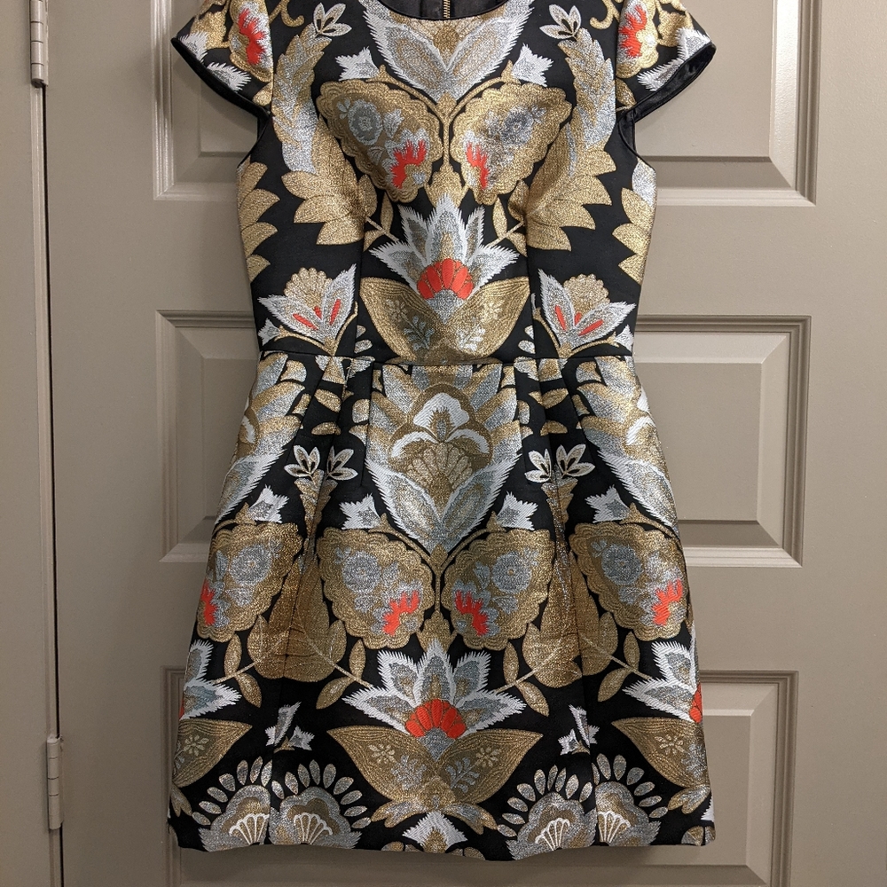 Ted Baker London Imoen Opulent Orient Jacquard Dress, Black, Ted Baker 2